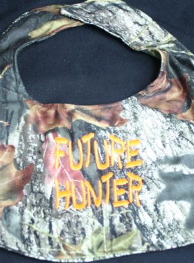 The Formal Sportsman Kid's Baby Bib w/Future Hunter Embroidery: New Mossy Oak Break Up ®