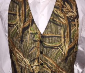 New Mossy Oak Camo Shadow Grass Reversible Backless Mens Vest