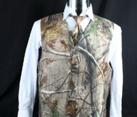 The Formal Sportsman Realtree AP ®  Camo Full Back Vest Formal and Wedding