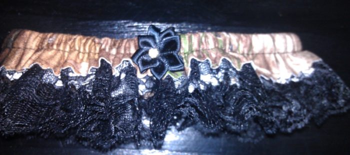 The Formal Sportsman Wedding Garter: Realtree Ap ® Camo with Choice of Lace Color
