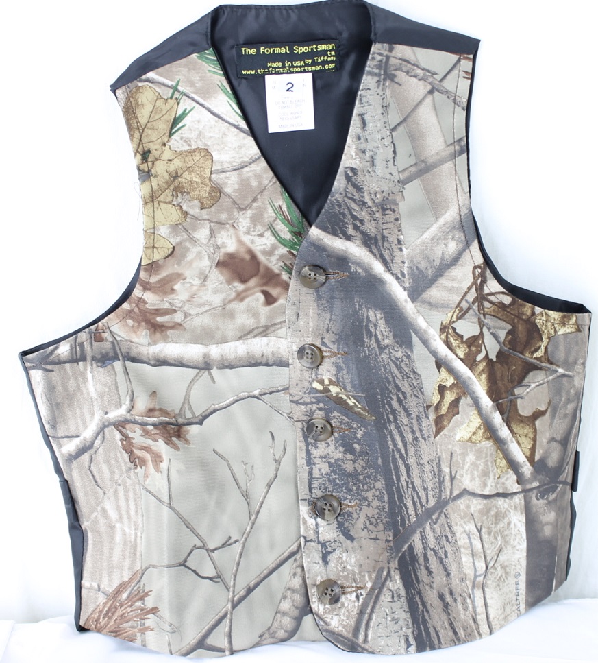 Kid's Full Back Vest in 3 Camo PatternsThe Formal Sportsman