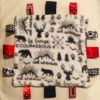 Fleece Buffalo Plaid with Buck Baby Taggie Blanket - Image 2