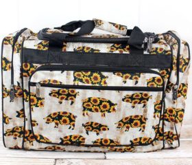 Sunflower Pig Duffle Bag 20 inch